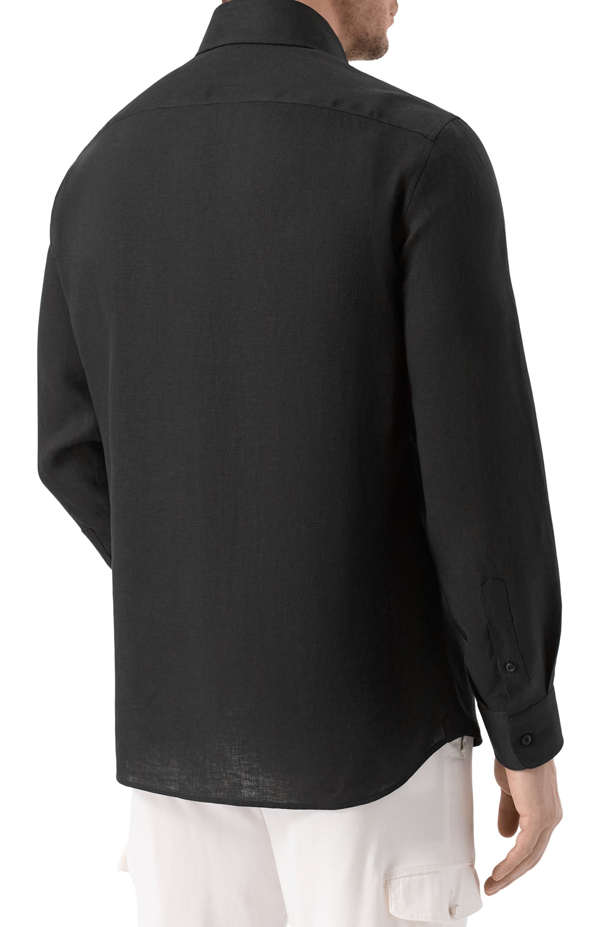 Льняная рубашка BRUNELLO CUCINELLI, арт. MM6840627, фото 4