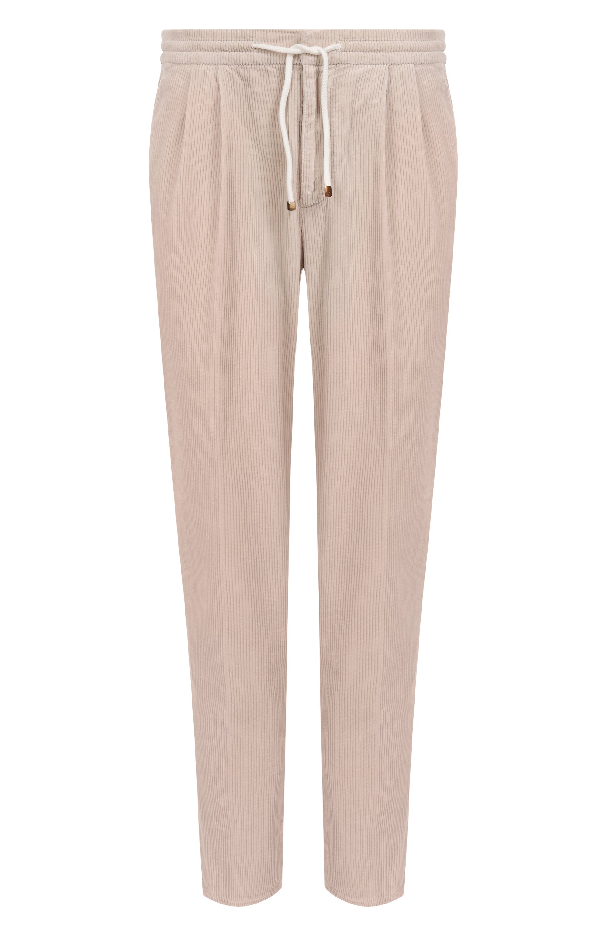 Вельветовые брюки BRUNELLO CUCINELLI светло-бежевого цвета по цене 143500 руб., арт. M280UE1710, фото 1 Вельветовые брюки BRUNELLO CUCINELLI, арт. M280UE1710, фото 1