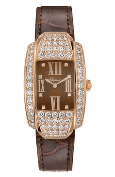 Женские часы la strada CHOPARD бесцветного цвета, арт. 419403-5005 | Фото 1 (Механизм: Кварц; Материал корпуса: Розовое золото; Региональные ограничения белый список (Axapta Mercury): Не проставлено; Нос: Не проставлено)