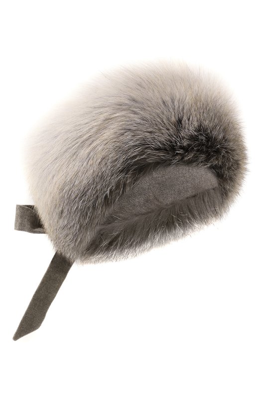 

Меховой ободок из лисы Loro Piana, Серый