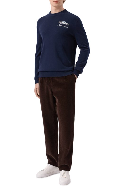 Джемпер из шерсти и вискозы MC2 Saint Barth HER0024-03039I/HER0N LIGHT EMBRY Синий  HER0024-03039I/HER0N LIGHT EMBRY Фото 2