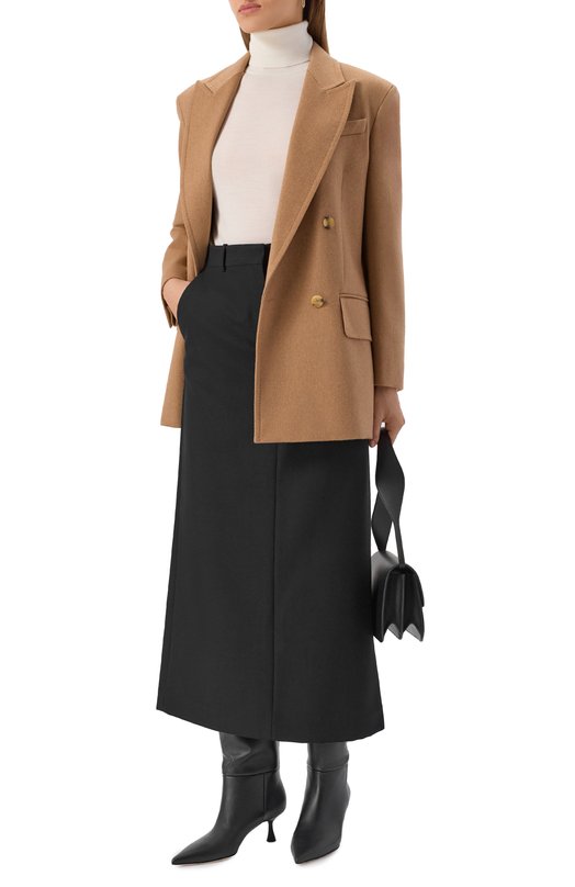 Шерстяной жакет Max Mara 0LIMPIA Бежевый  0LIMPIA Фото 2