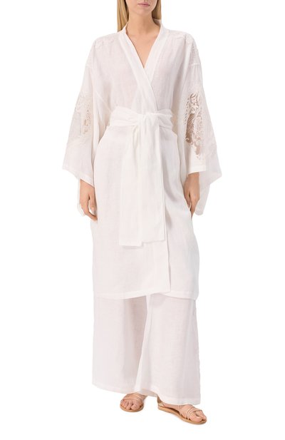 Кимоно изо льна и вискозы MAURIZIO, арт. W07010679, фото 3