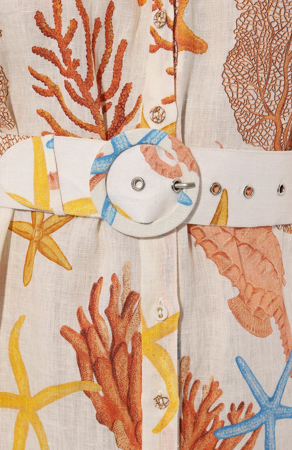 Льняное платье PALM NOOSA разноцветного цвета по цене 59950 руб., арт. N0DDY DRESS, фото 5 Льняное платье PALM NOOSA, арт. N0DDY DRESS, фото 5