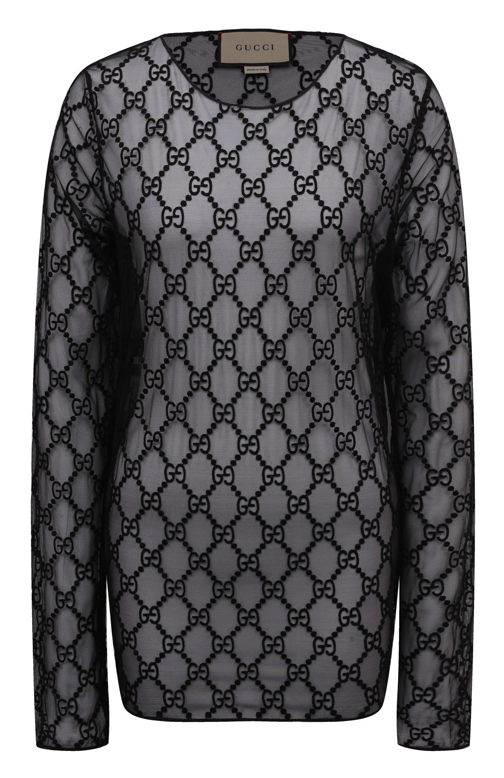 Топ GUCCI черного цвета по цене 141120 руб., арт. 574407 XJA86, фото 1 Топ GUCCI, арт. 574407 XJA86, фото 1