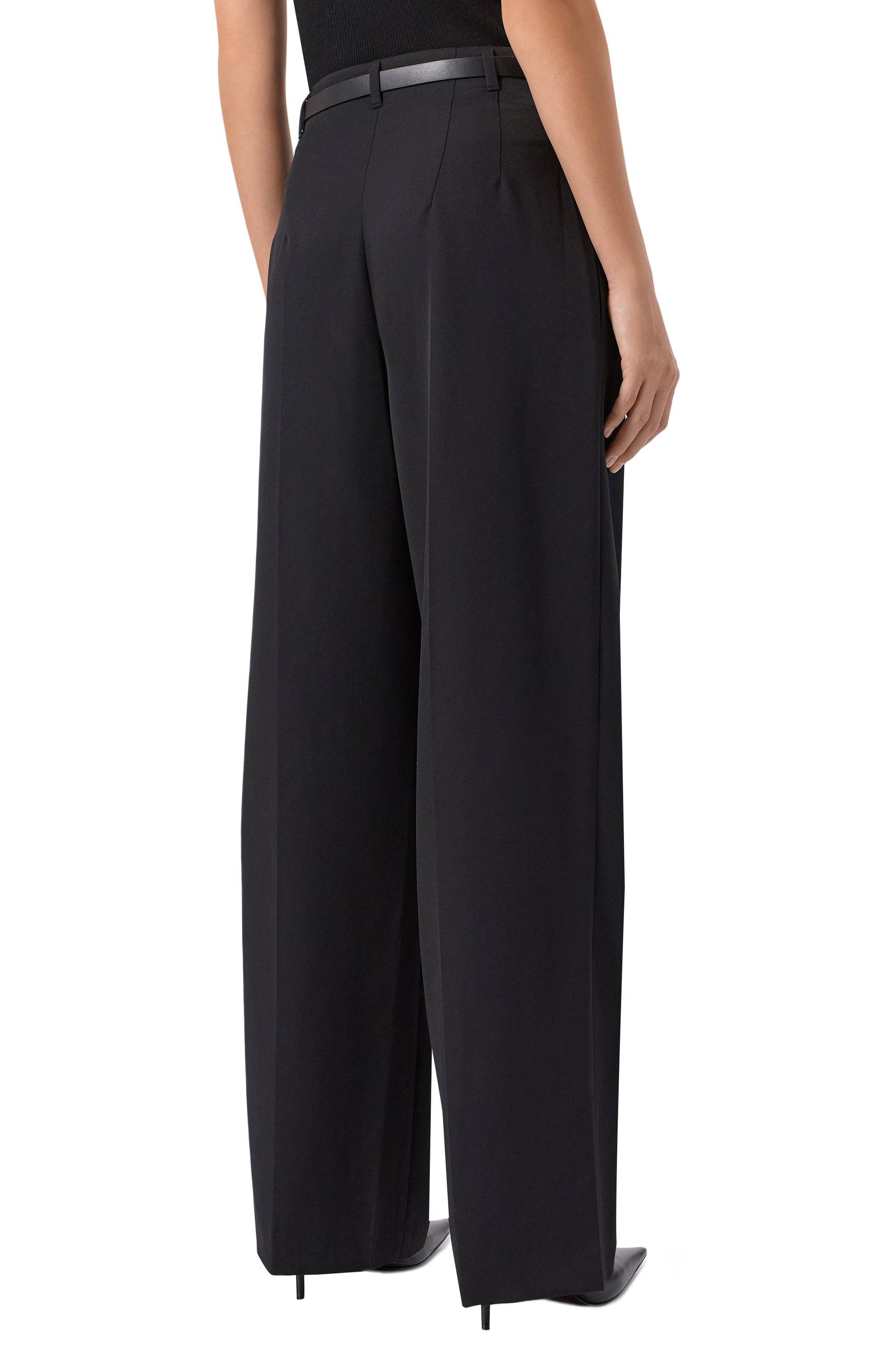 Шерстяные брюки JUUN.J черного цвета по цене 67300 руб., арт. JW5921W01, фото 4 Шерстяные брюки JUUN.J, арт. JW5921W01, фото 4