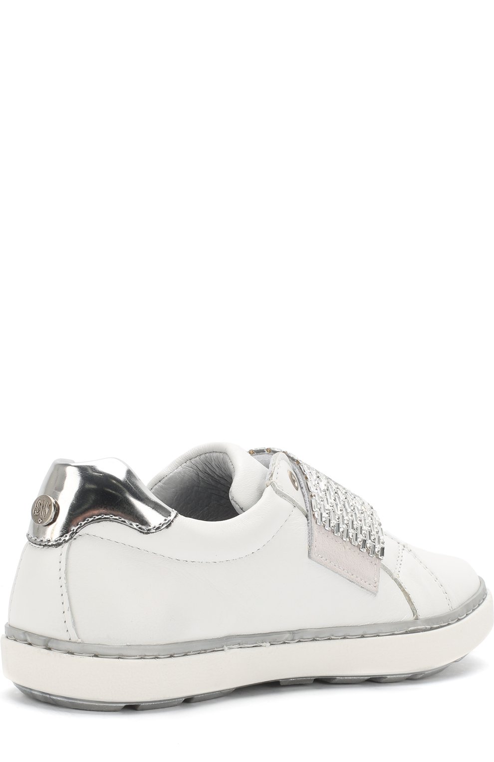 Кожаные кеды с застежками велькро и стразами STUART WEITZMAN, арт. B182502/31-36, фото 3