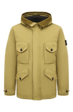 Мужская пуховик STONE ISLAND желтого цвета, арт. 751541649 | Фото 1 (Мужское Кросс-КТ: пуховик-короткий; Рукава: Длинные; Материал внешний: Синтетический материал; Материал сплава: Проставлено; Материал подклада: Синтетический материал; Драгоценные камни: Проставлено; Длина (верхняя одежда): Короткие; Материал утеплителя: Пух и перо; Стили: Кэжуэл)