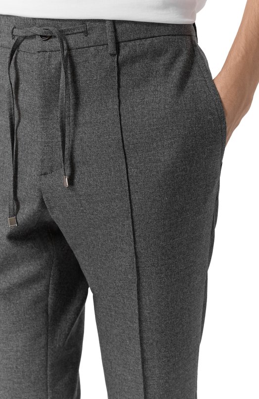 Брюки из шерсти и хлопка Andrea Campagna SPIAGGIA CITY/GB1652 Серый  SPIAGGIA CITY/GB1652 Фото 5