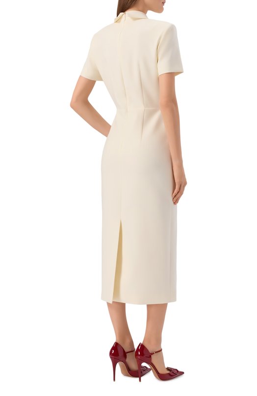 Шерстяное платье Shervarli DR26-0028 Кремовый  DR26-0028 Фото 3