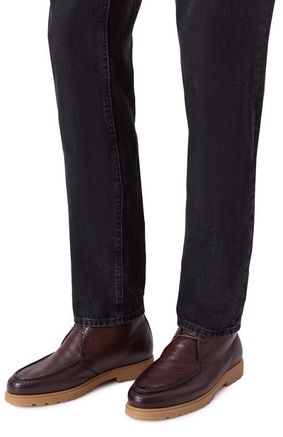 Кожаные ботинки KITON, арт. USSA377N0133702, фото 3