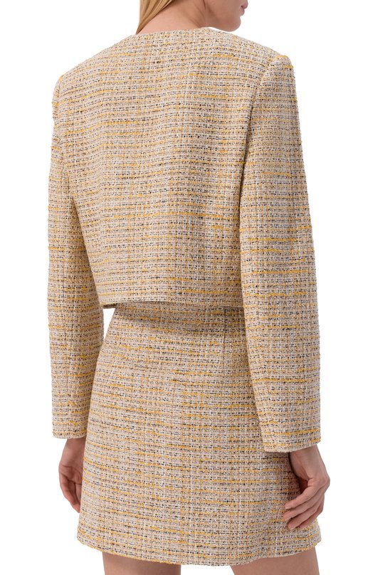 Твидовый жакет Theory P0804112 Бежевый  P0804112 Фото 4