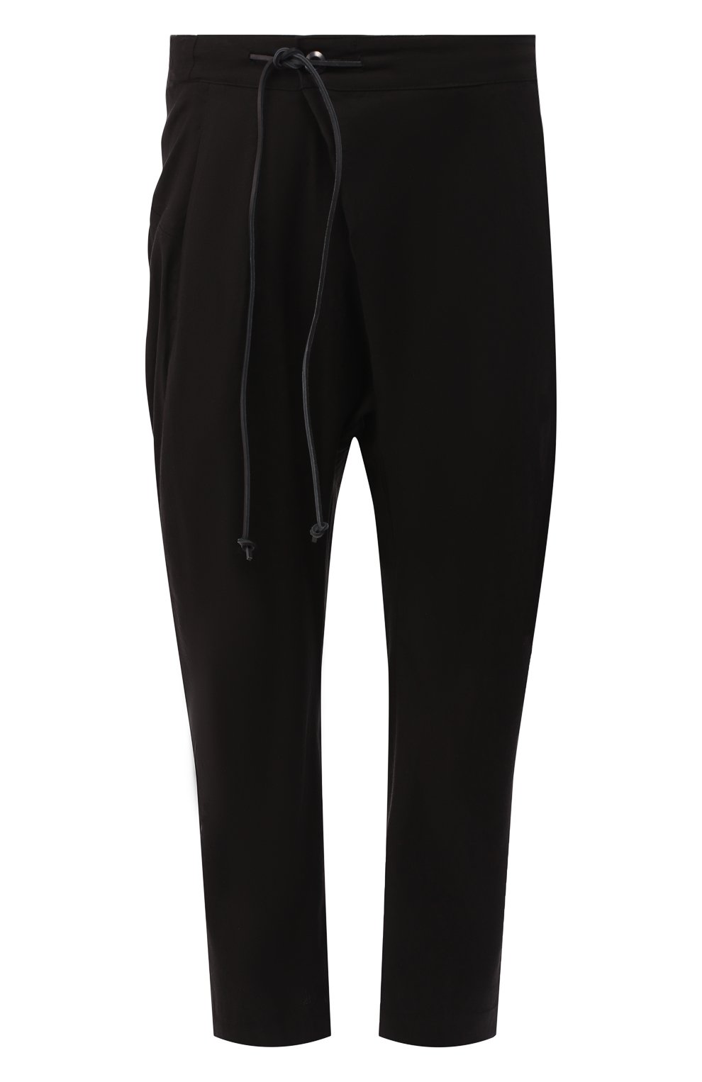 Брюки из смеси льна и вискозы KAZUYUKI KUMAGAI черного цвета по цене 29850 руб., арт. KP91-016, фото 1 Брюки из смеси льна и вискозы KAZUYUKI KUMAGAI, арт. KP91-016, фото 1