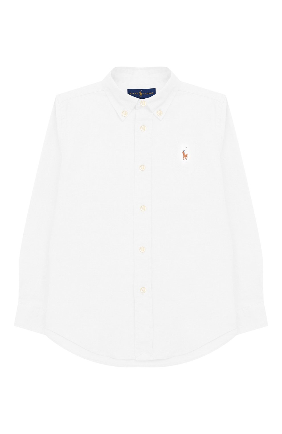 Рубашка из хлопка и льна RALPH LAUREN белого цвета по цене 8710 руб., арт. 321737246, фото 1 Рубашка из хлопка и льна RALPH LAUREN, арт. 321737246, фото 1