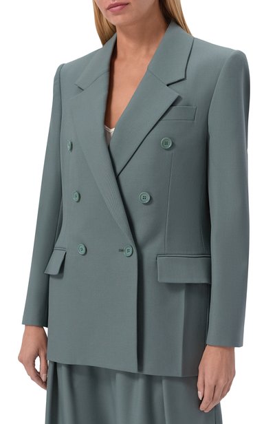 Шерстяной жакет CHLOÉ серого цвета по цене 383500 руб., арт. CH26AVE78066, фото 3 Шерстяной жакет CHLOÉ, арт. CH26AVE78066, фото 3