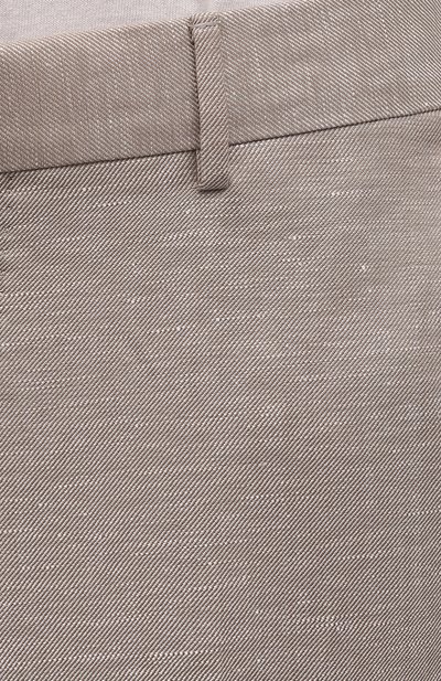 Брюки из шерсти и льна ZEGNA, арт. 318F00/75TB12, фото 5