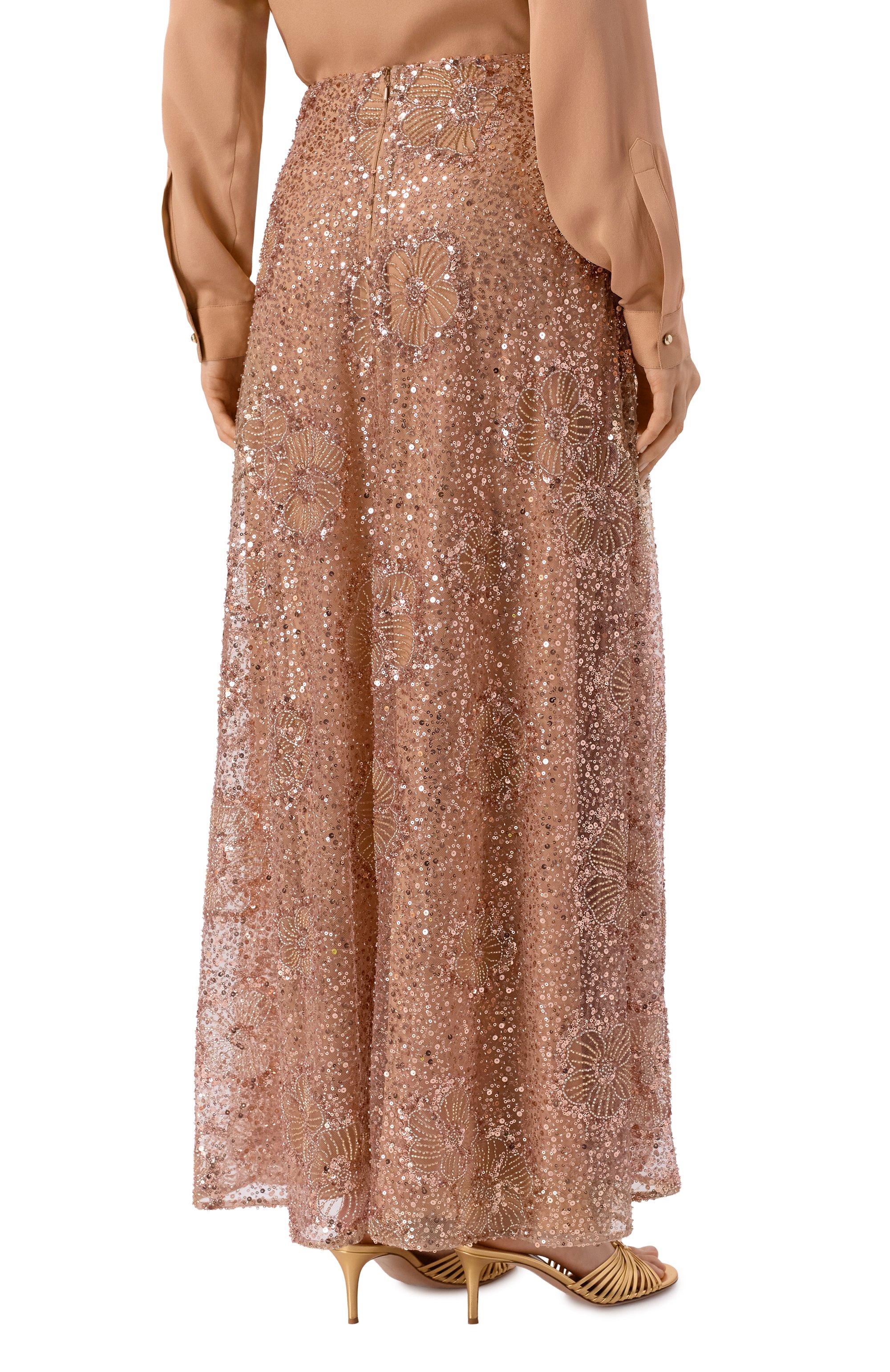 Юбка с отделкой пайетками ELIE SAAB, арт. SK179NRC26/TU024, фото 4