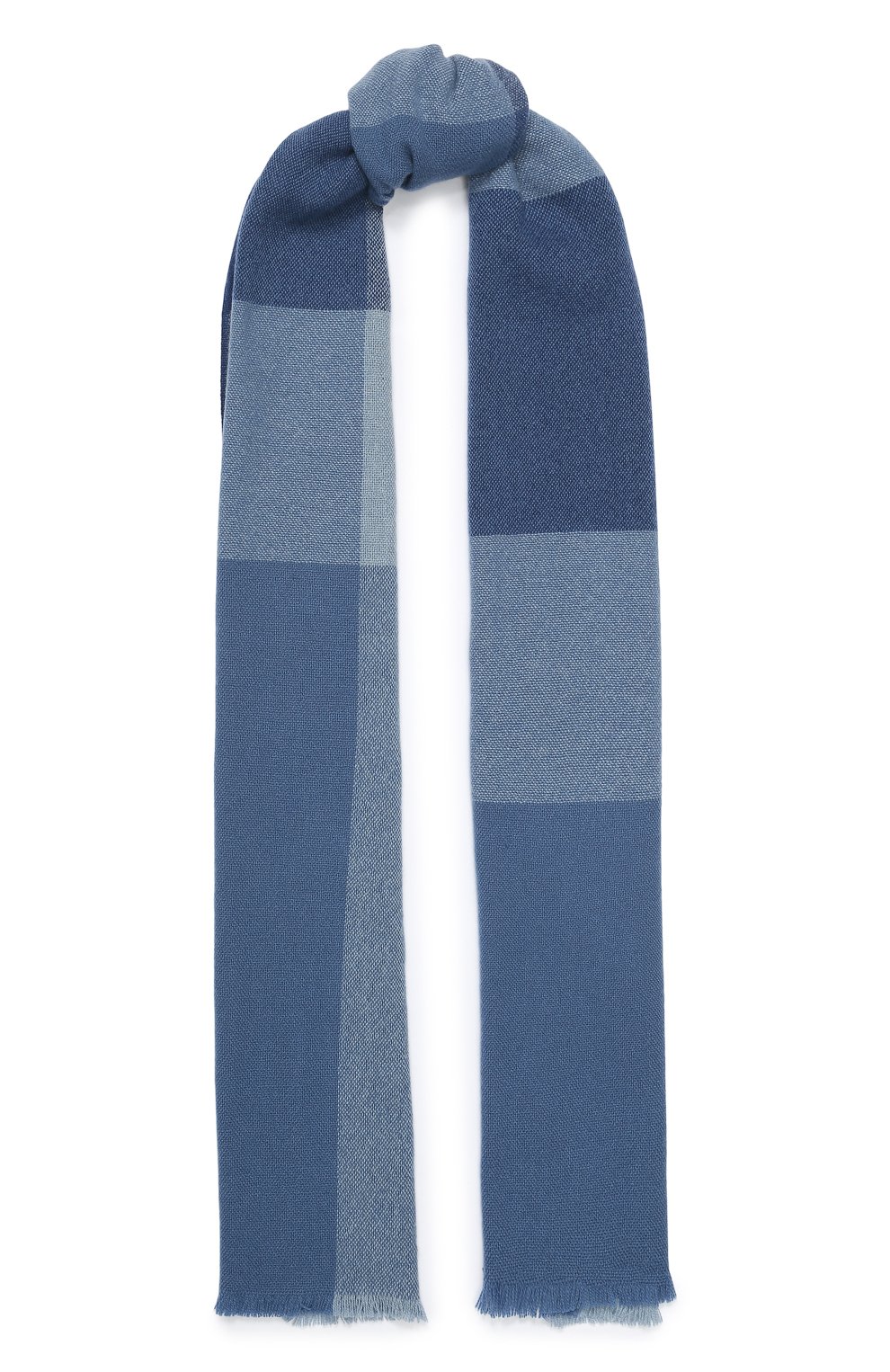 Кашемировый шарф LORO PIANA синего цвета по цене 83500 руб., арт. FAL0168, фото 1 Кашемировый шарф LORO PIANA, арт. FAL0168, фото 1