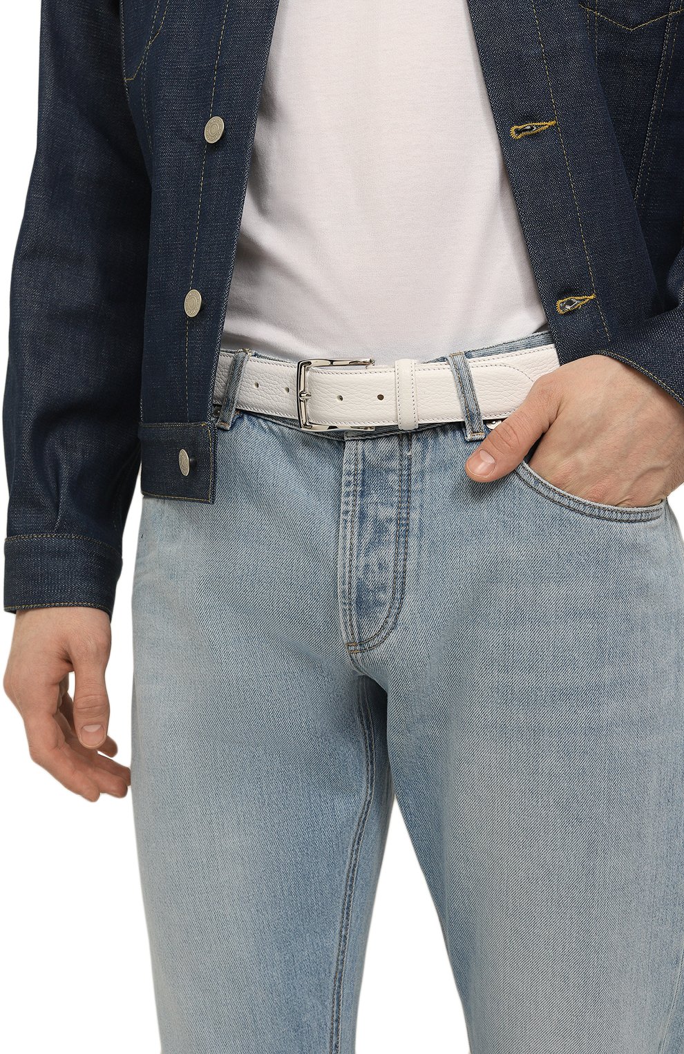 Кожаный ремень CORNELIANI, арт. 91V316-3120826, фото 2