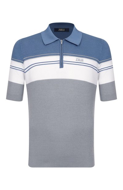 Мужская поло из шелка и хлопка ZILLI, арт. KZP002M0142VTHL00/62
