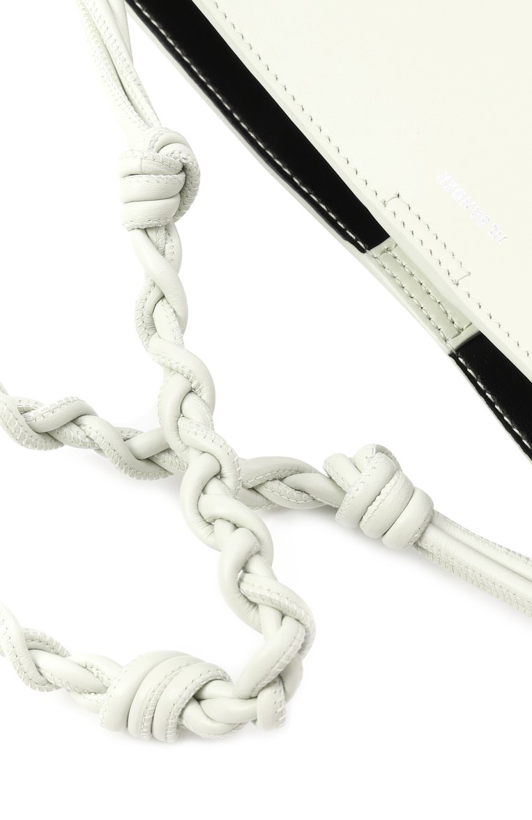 Женская сумка tangle JIL SANDER светло-зеленого цвета, арт. J07WG0023/P5354 | Фото 3 (Размер: medium; Материал: Натуральная кожа)