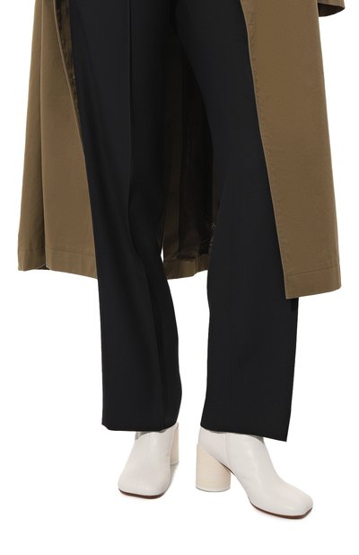 Кожаные ботильоны MM6 белого цвета по цене 61550 руб., арт. S66WU0074/P3628, фото 3 Кожаные ботильоны MM6, арт. S66WU0074/P3628, фото 3