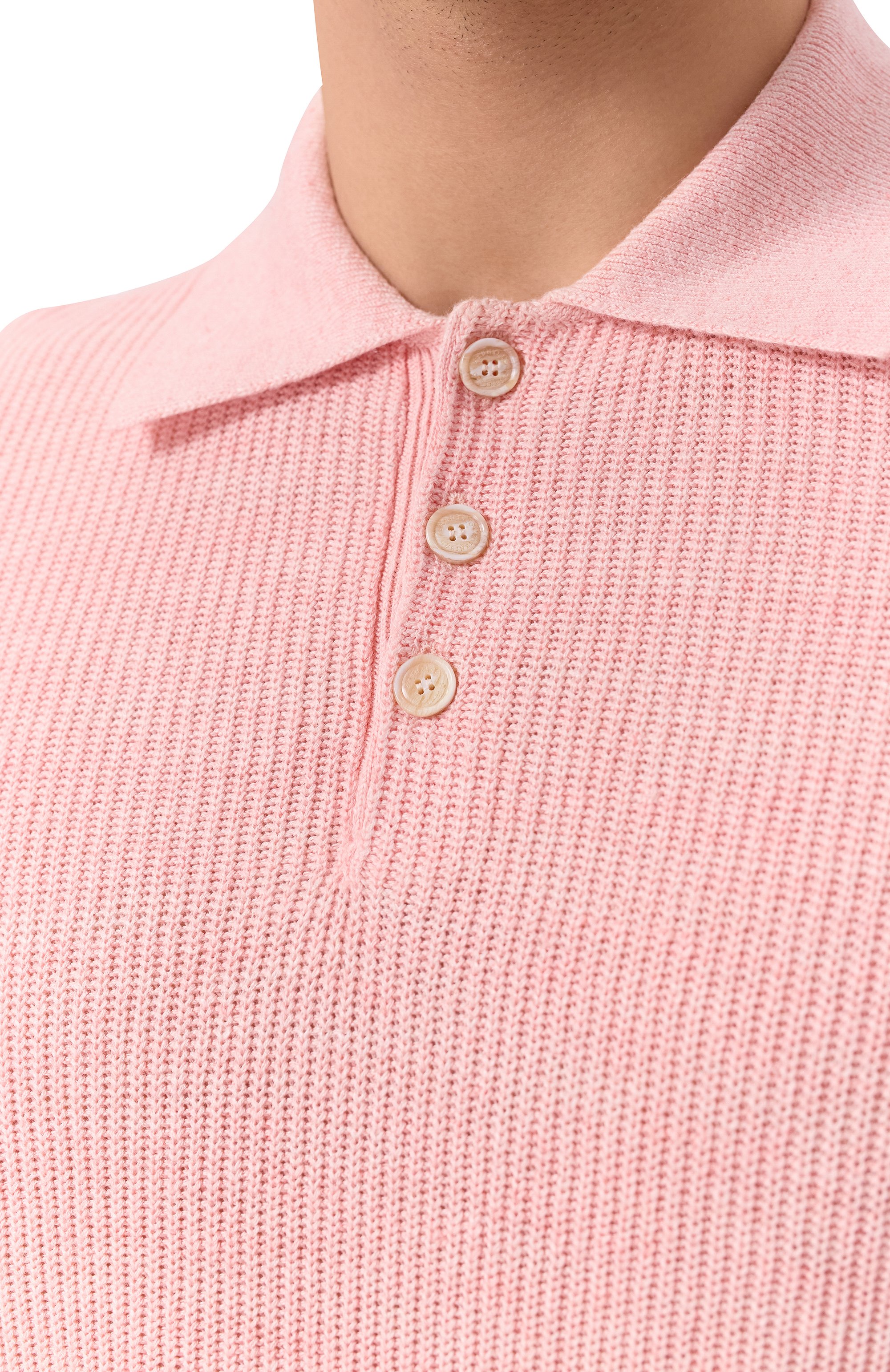 Поло изо льна и хлопка BRUNELLO CUCINELLI, арт. M2L707715, фото 5