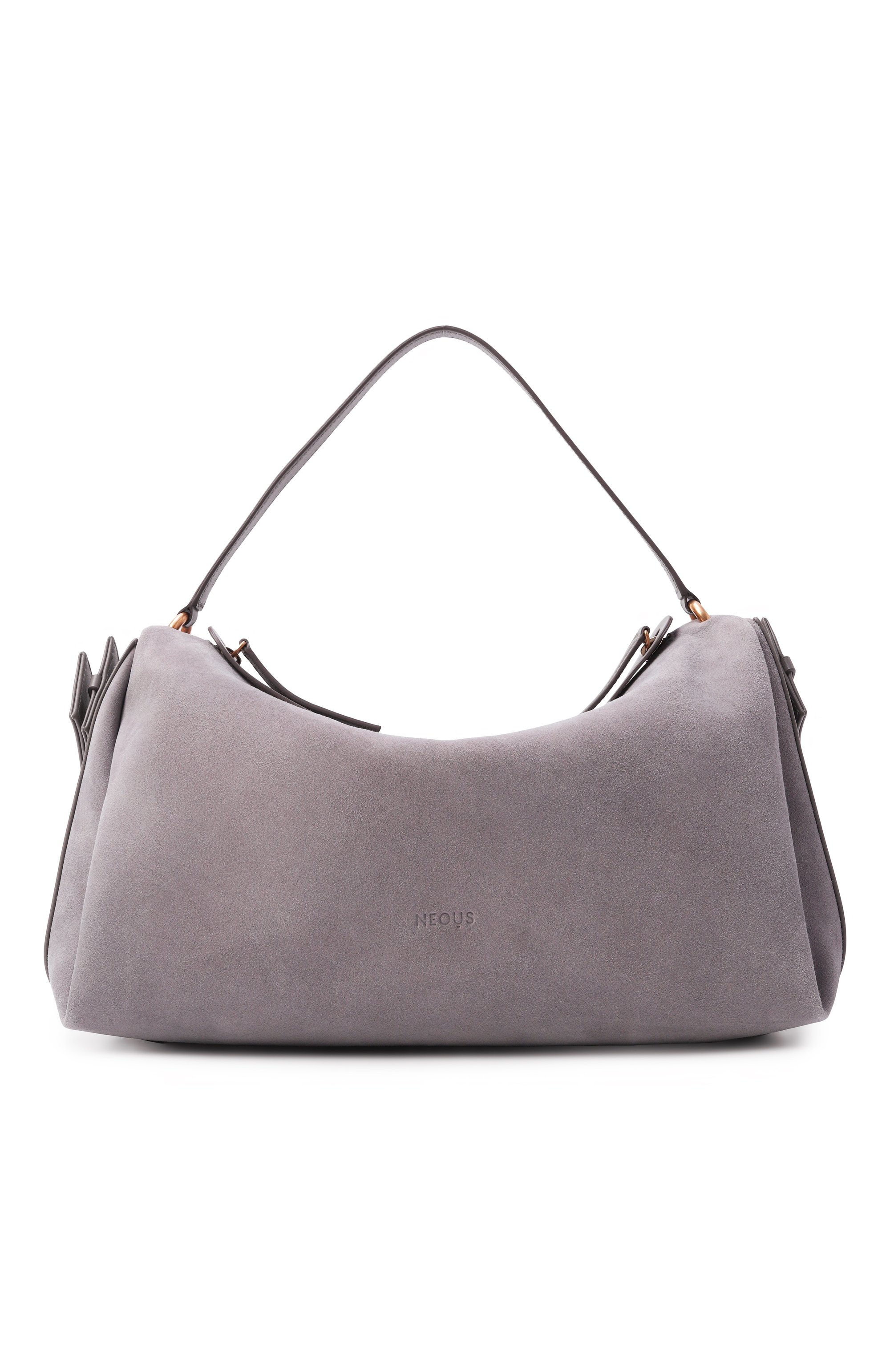 Сумка scorpius NEOUS серого цвета по цене 121000 руб., арт. 00017/SUEDE/LEATHER, фото 1 Сумка scorpius NEOUS, арт. 00017/SUEDE/LEATHER, фото 1