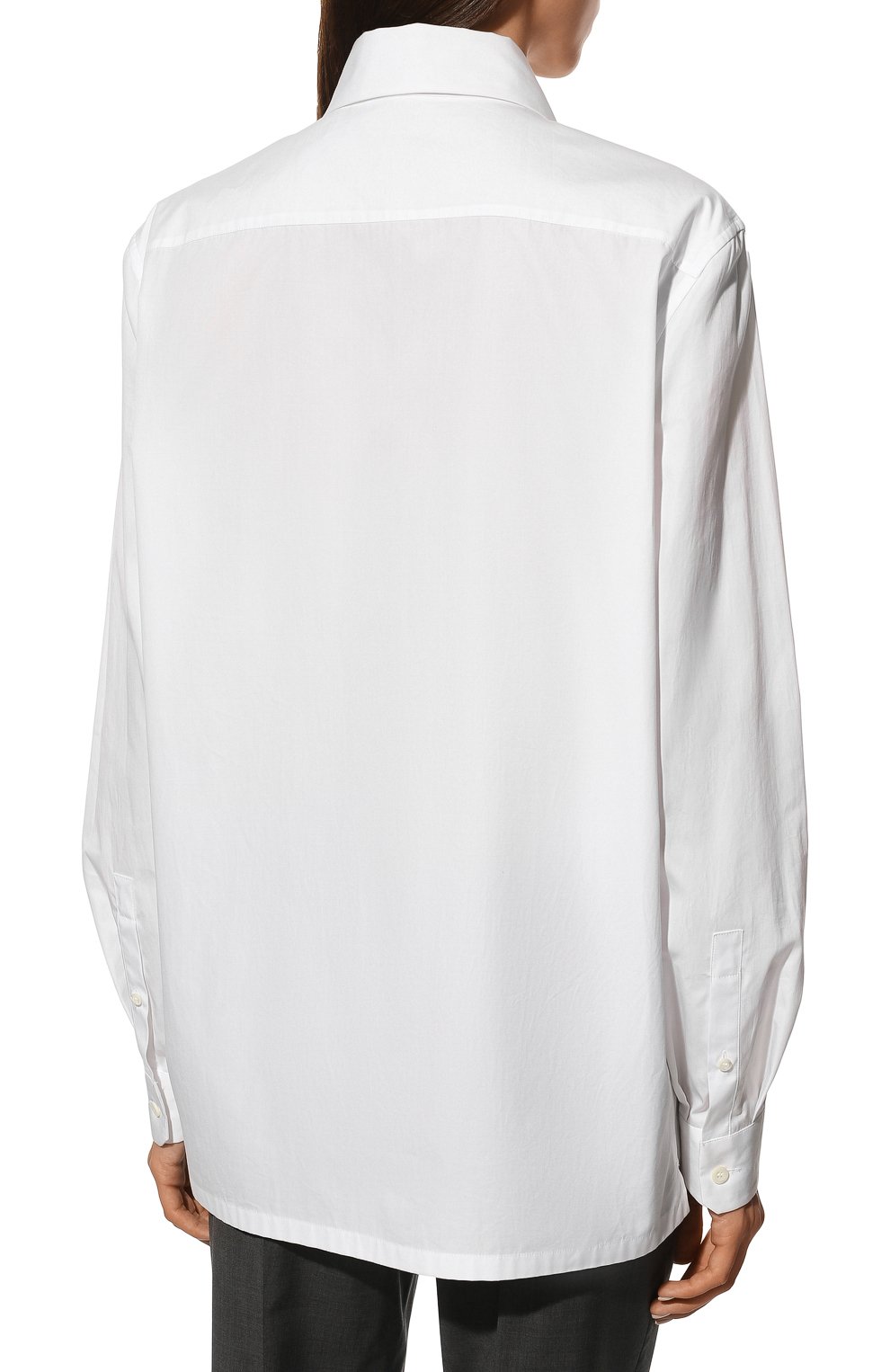 Хлопковая рубашка PRADA, арт. P498E-1UCX-F0009-211, фото 4