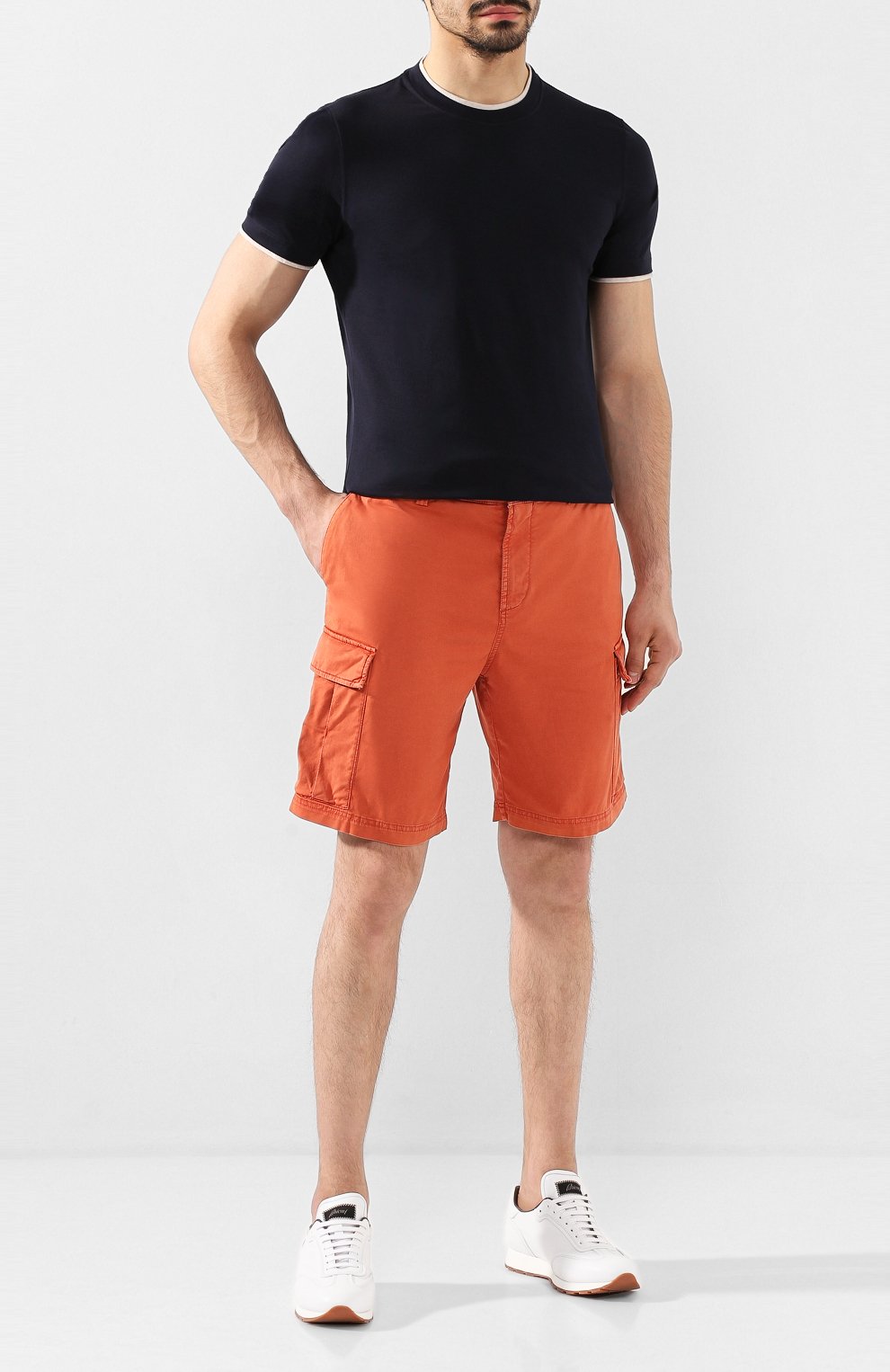 Хлопковые шорты BRUNELLO CUCINELLI, арт. M289RV0310, фото 2