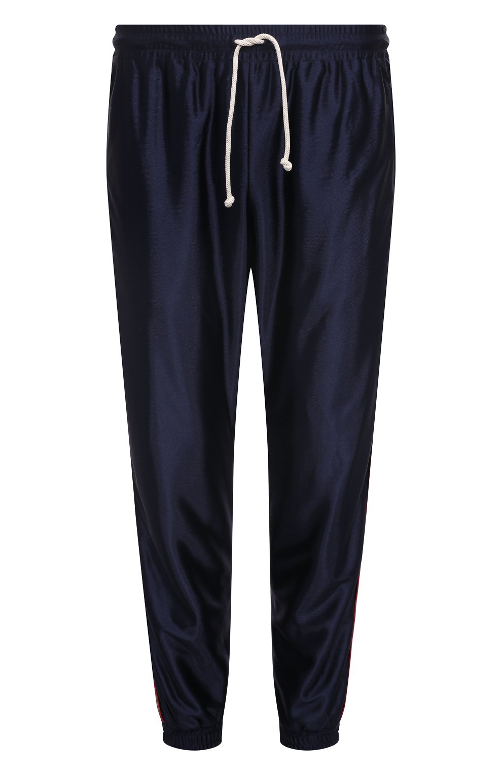 Джоггеры GUCCI темно-синего цвета по цене 126720 руб., арт. 655343 XJDF1, фото 1 Джоггеры GUCCI, арт. 655343 XJDF1, фото 1