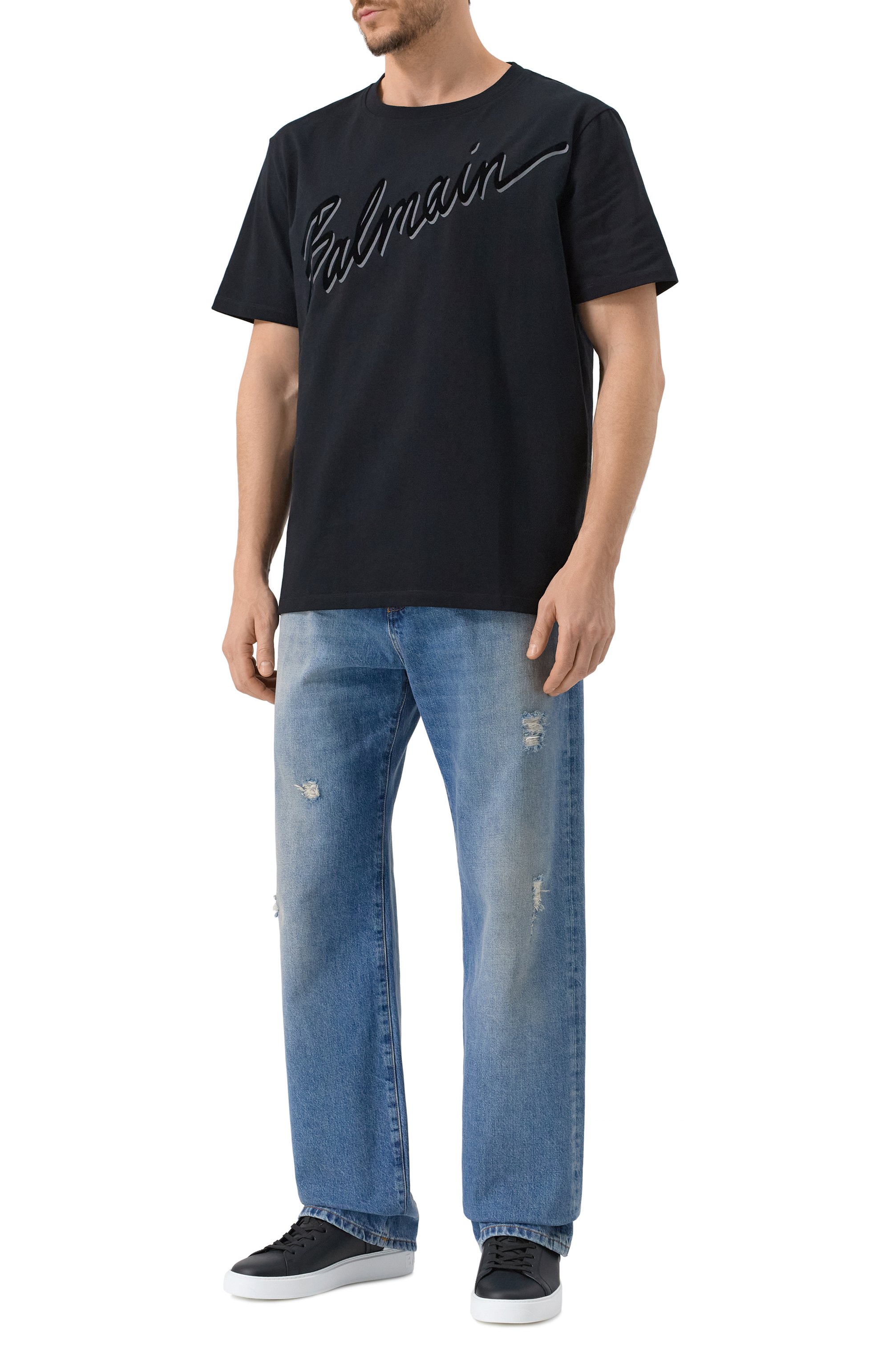 Кожаные кеды b-court BALMAIN, арт. DM1VI288/LVTR, фото 2