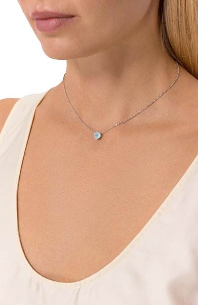 Кулон c агатом cartoon hearts MOONKA, арт. HRT-925SL-NK-AGT-BL, фото 2