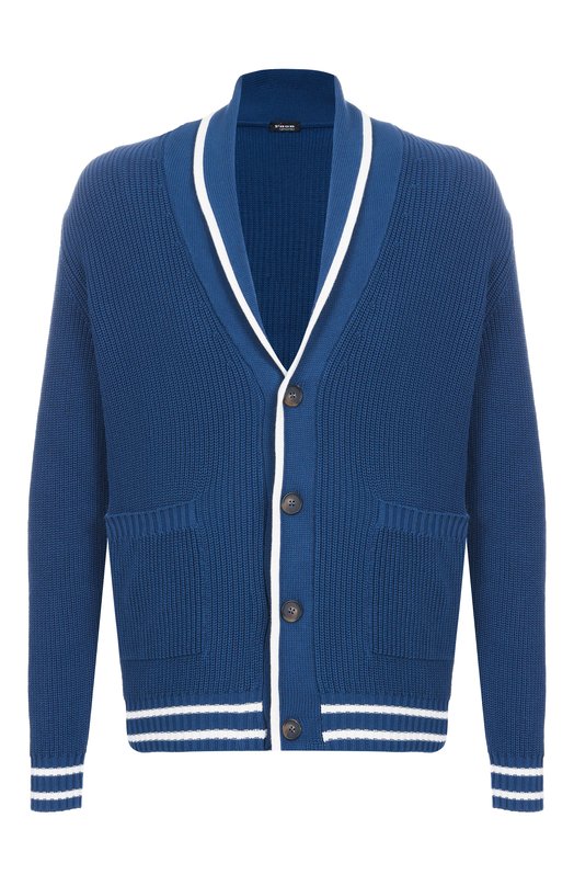 Хлопковый кардиган Kiton UMK064604 Синий UMK064604