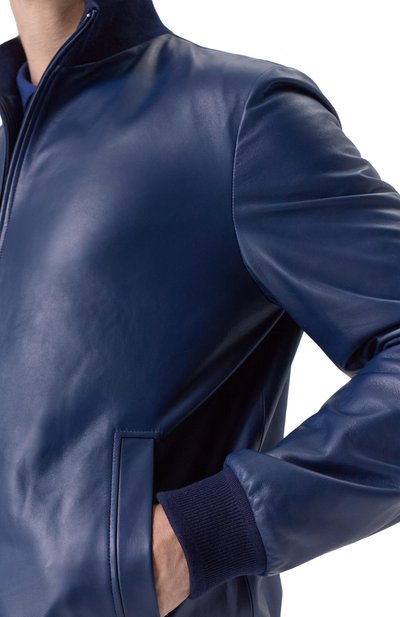 Кожаный бомбер STEFANO RICCI, арт. M7J6100260/NPNUV5_001, фото 5