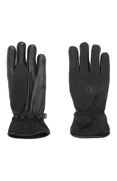 Комбинированные перчатки BOGNER черного цвета по цене 17550 руб., арт. 6097123, фото 3 Комбинированные перчатки BOGNER, арт. 6097123, фото 3