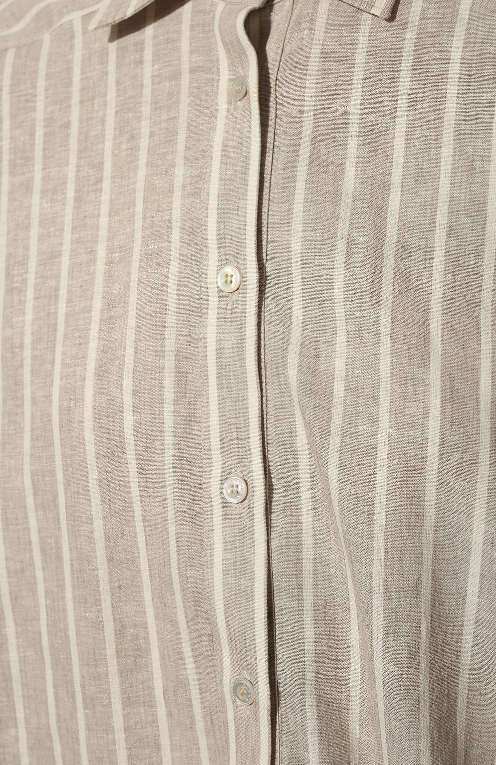 Льняная рубашка KITON бежевого цвета по цене 96550 руб., арт. D51427H08069, фото 5 Льняная рубашка KITON, арт. D51427H08069, фото 5