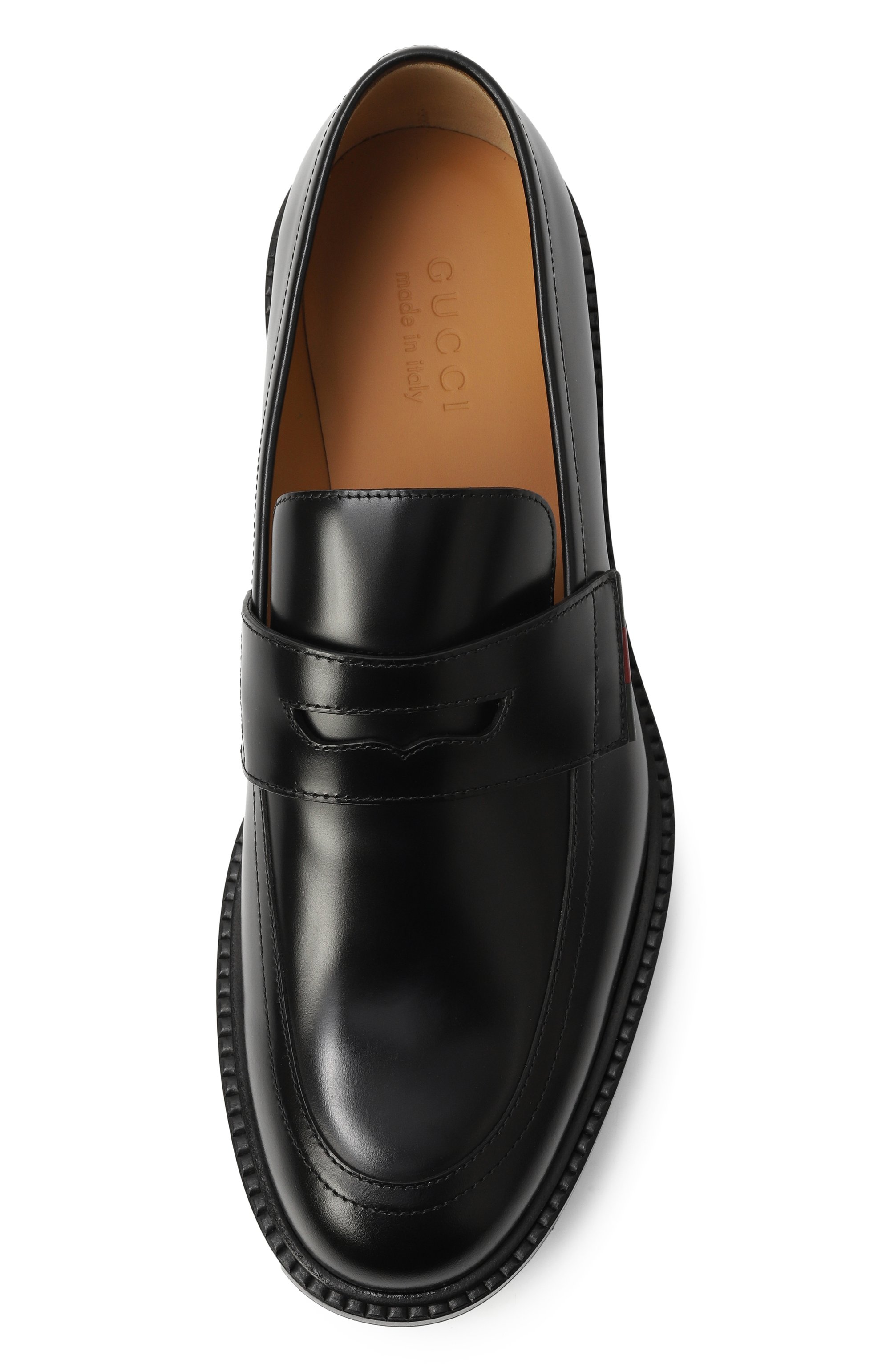 Кожаные пенни-лоферы GUCCI, арт. 812141/AAEB0, фото 6