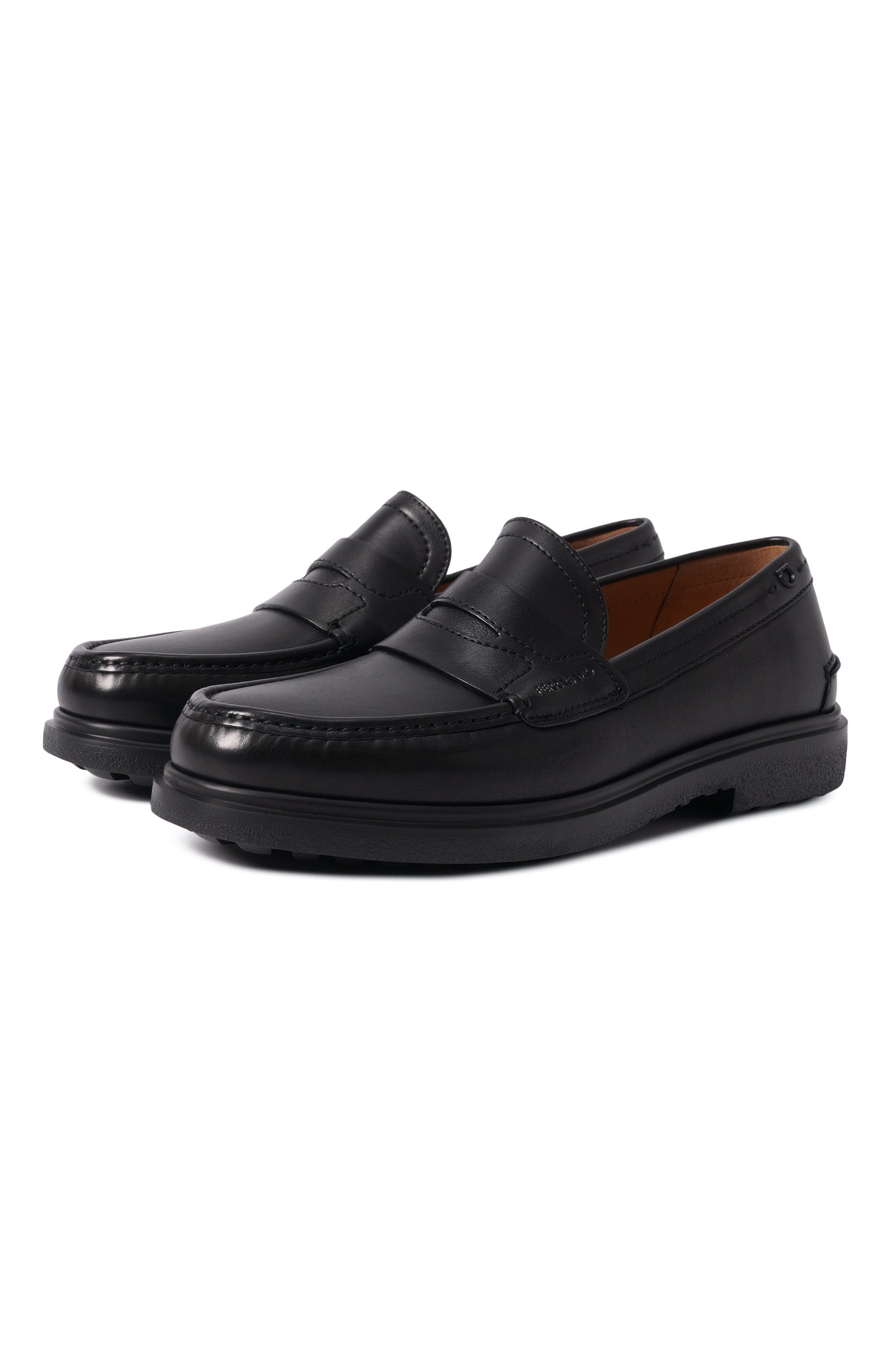 Кожаные пенни-лоферы FERRAGAMO, арт. 029904/781935_001, фото 1