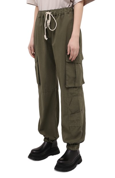 Хлопковые джоггеры PALM ANGELS, арт. PWCF001S21FAB0015656, фото 3