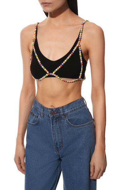 Бра-топ MSGM разноцветного цвета по цене 15450 руб., арт. 3242MDR101 227468, фото 3 Бра-топ MSGM, арт. 3242MDR101 227468, фото 3