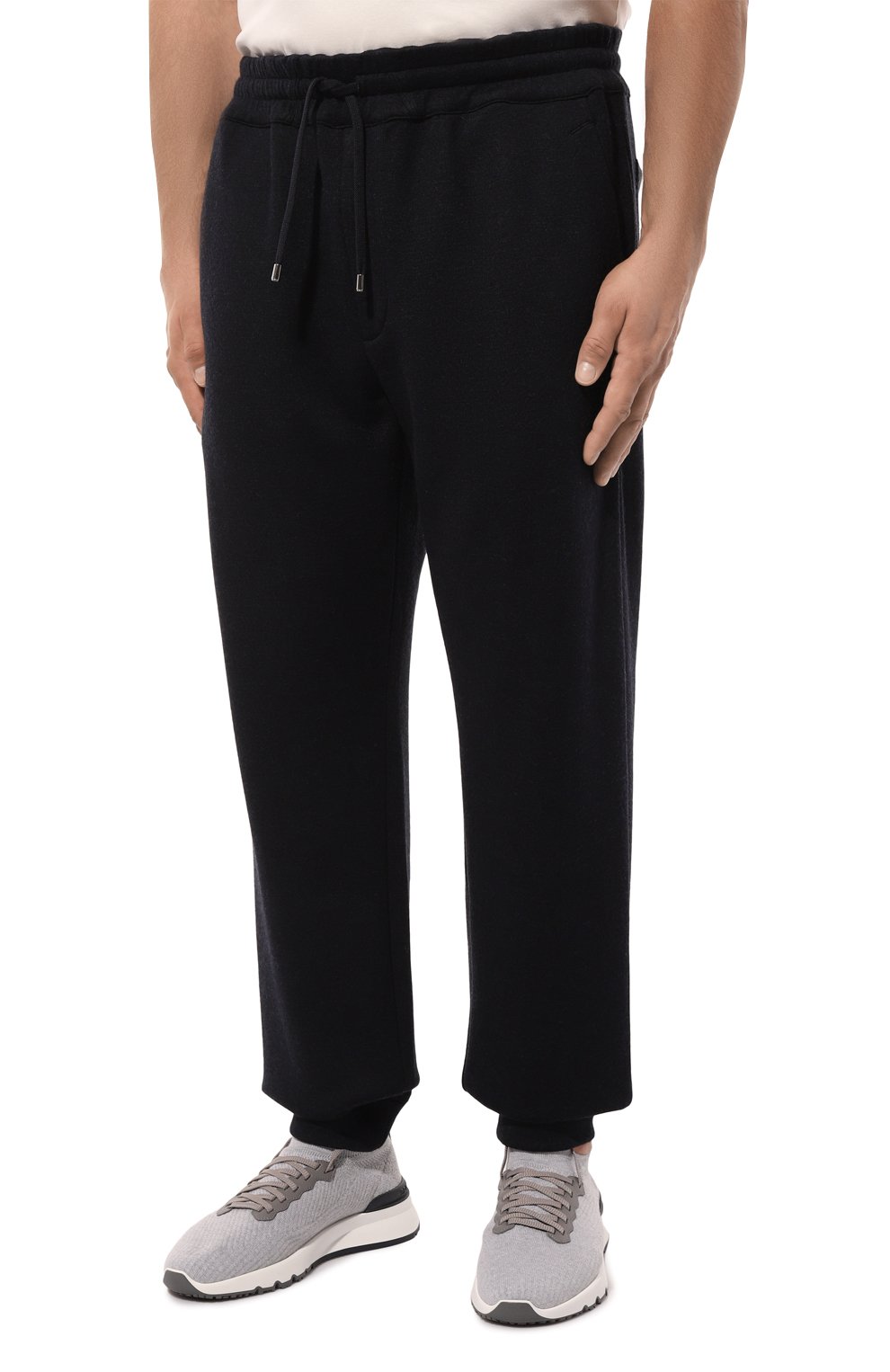 Джоггеры из шерсти и хлопка CORTIGIANI, арт. 1AP621, фото 3