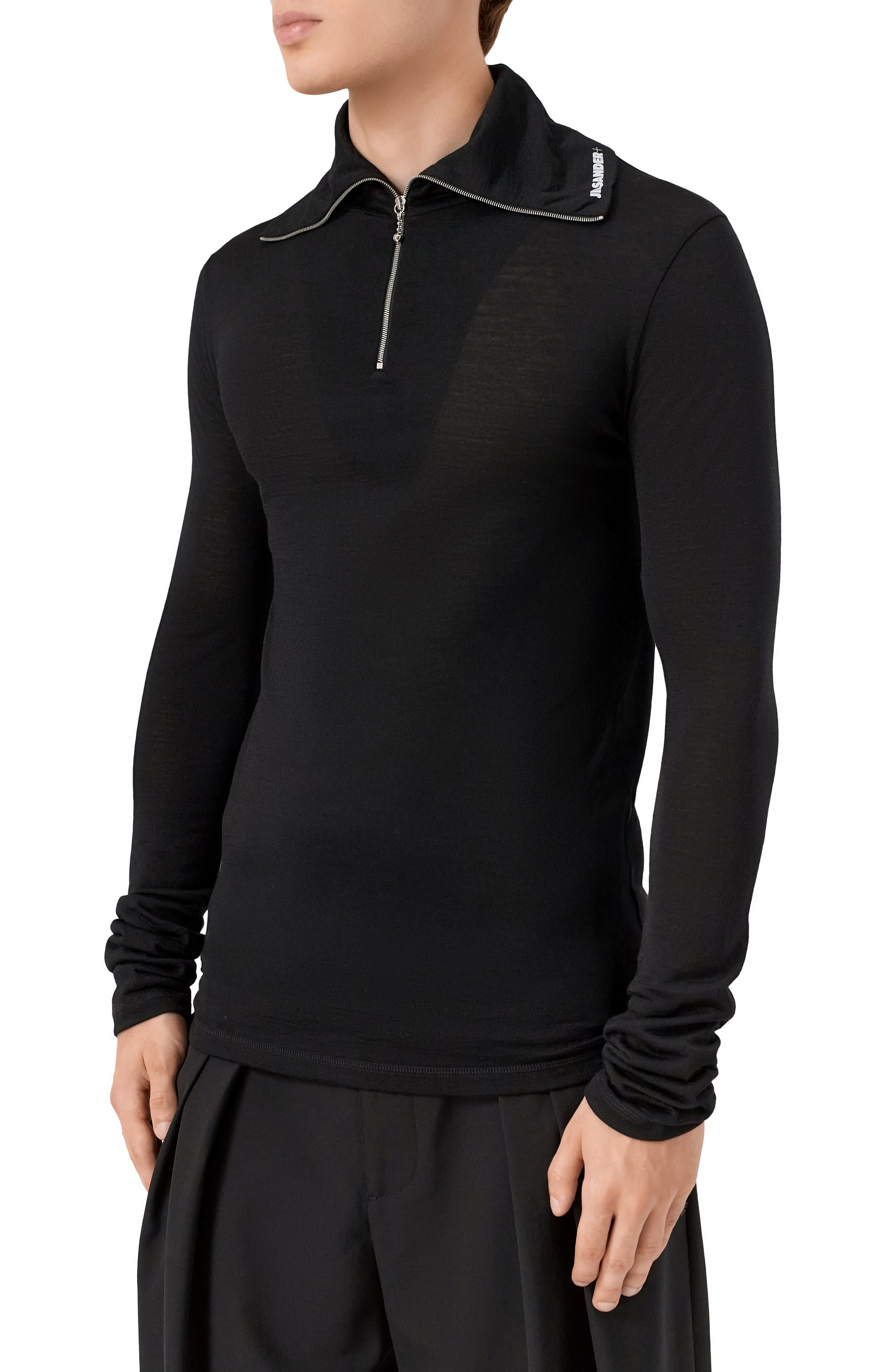 Джемпер JIL SANDER черного цвета по цене 43700 руб., арт. J47GC0021/J70021, фото 3 Джемпер JIL SANDER, арт. J47GC0021/J70021, фото 3