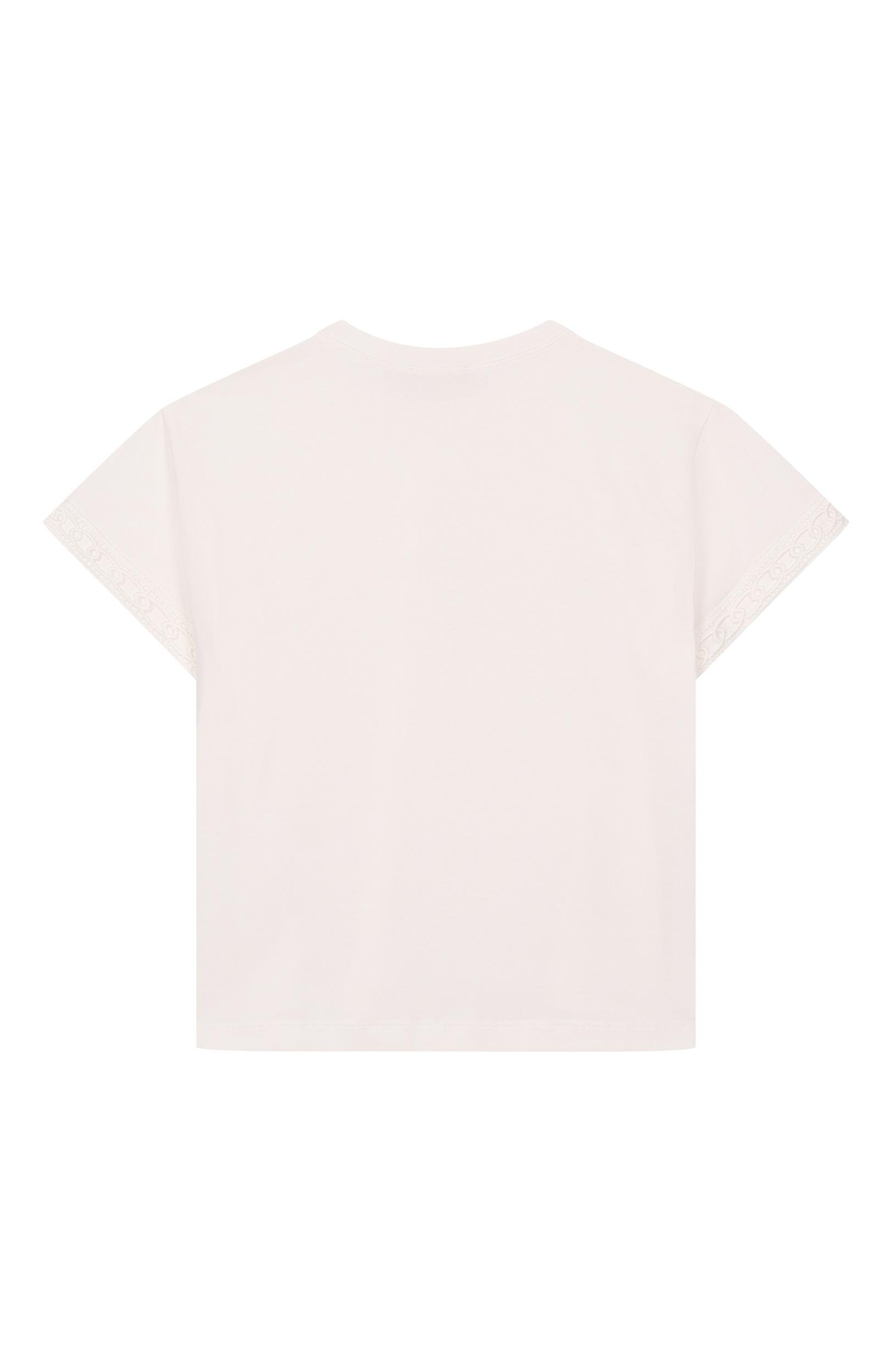 Хлопковая футболка ELIE SAAB JUNIOR, арт. EFTS027/TS0059, фото 2