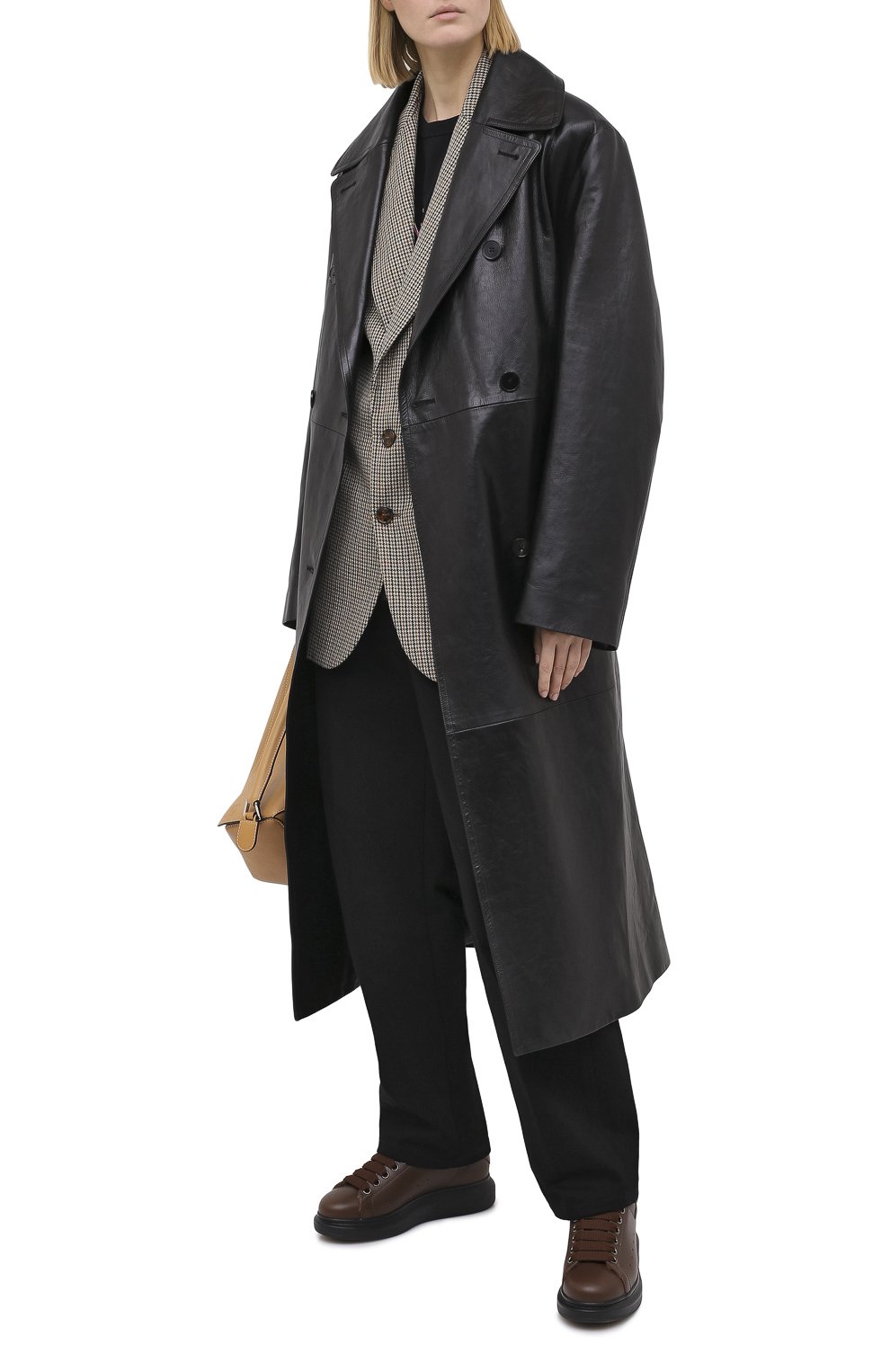 Кожаные кеды ALEXANDER MCQUEEN, арт. 609650/WHXE2, фото 2