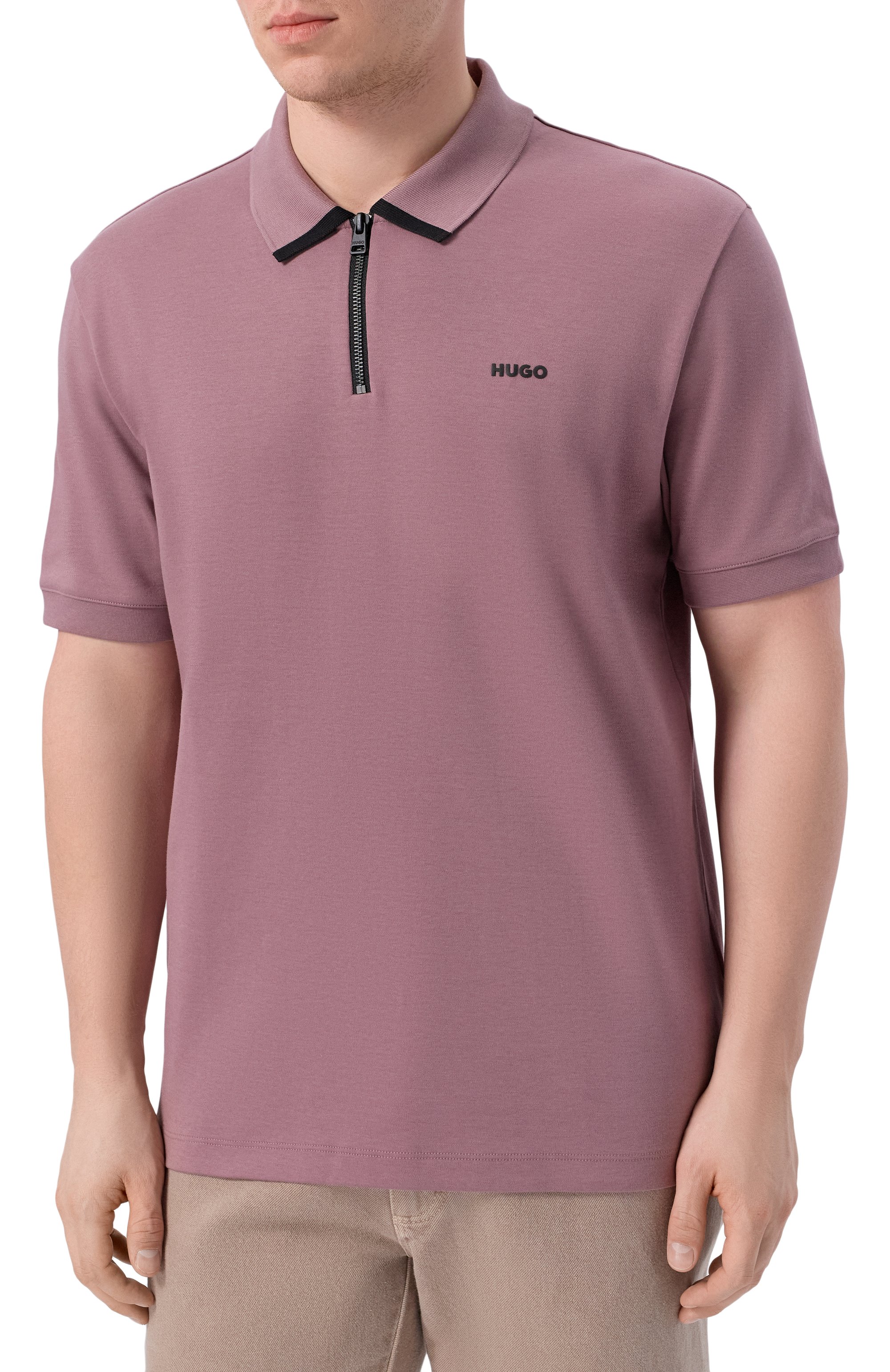 Хлопковое поло HUGO, арт. 50511721, фото 3