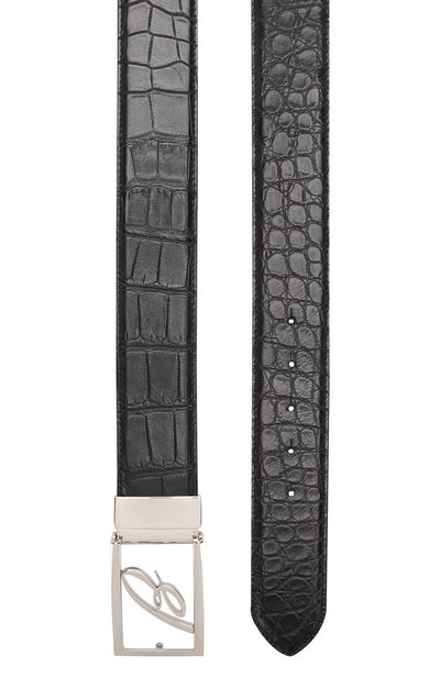 Ремень из кожи аллигатора BRIONI, арт. 0BAG0L/P8722/AMIS, фото 2