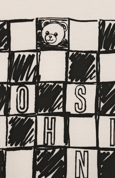 Хлопковая футболка MOSCHINO, арт. HUM05G/LAA01/4-8, фото 3