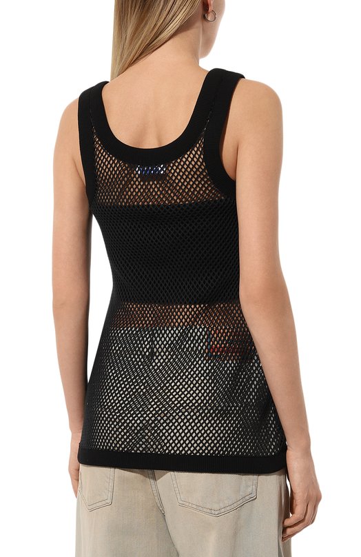 Хлопковая майка Off-White 0WAD245S24FAB001 Чёрный  0WAD245S24FAB001 Фото 4