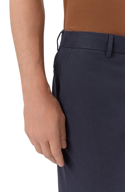 Хлопковые брюки ZEGNA, арт. TR00/UEI17A8/BLUE (B09R1), фото 5